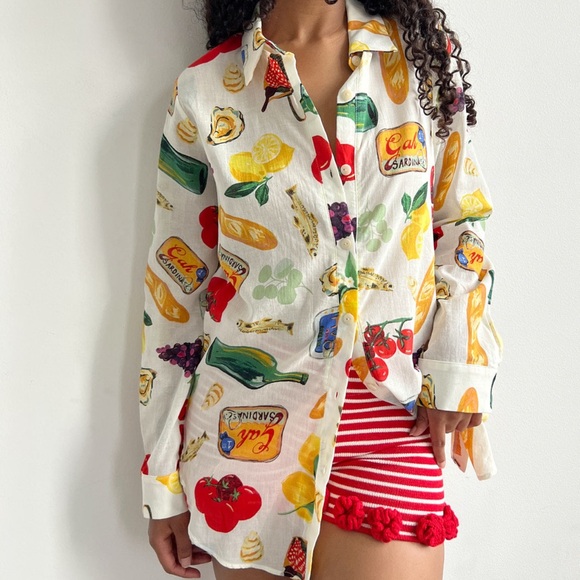 Lisa Says Gah Tessa Italian Summer button down - Picture 5 of 16